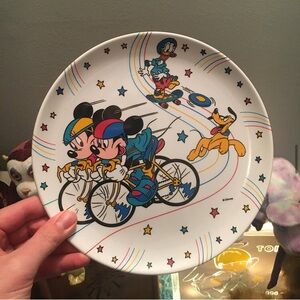1990s M I C K E Y plastic plate